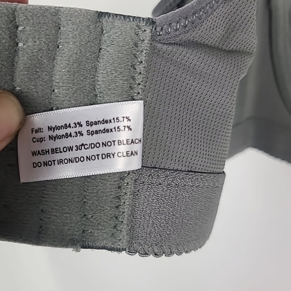 NEW FallSweet Women GreyPadded Push Up Comfort Underwire Hide Back Bulge Bra 36B - Picture 9 of 12